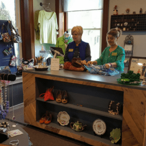 Volunteers working at Divine Resale